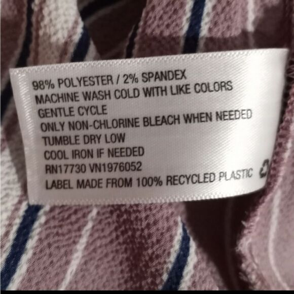 XHILARATION PURPLE & WHITE FAUX WRAP DRESS SZ.M EUC - Picture 8 of 8